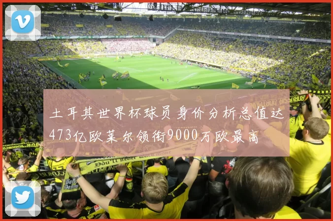 土耳其世界杯球员身价分析总值达473亿欧莱尔领衔9000万欧最高